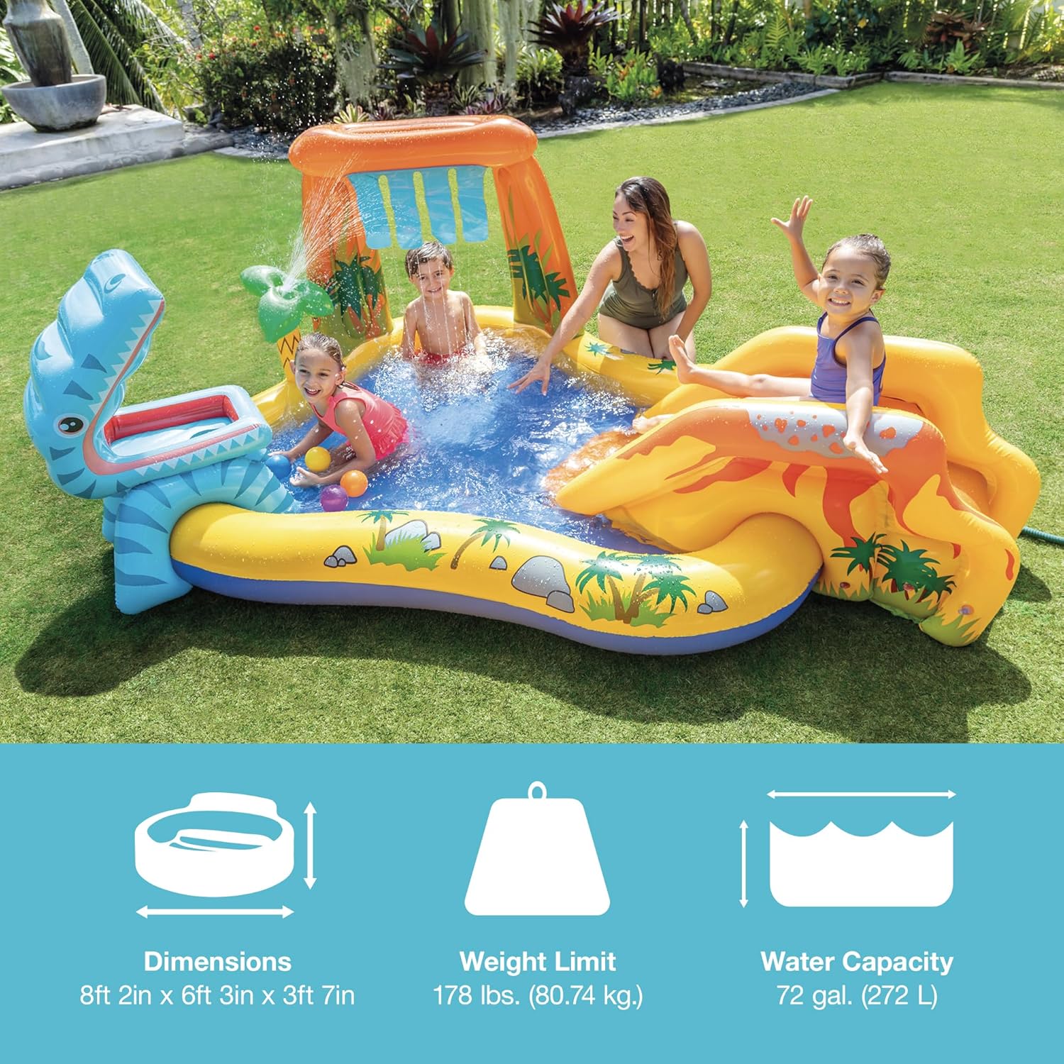 Intex Dinoland Inflatable Play Center Dino Pool Intex 57135 Intex - Main Image