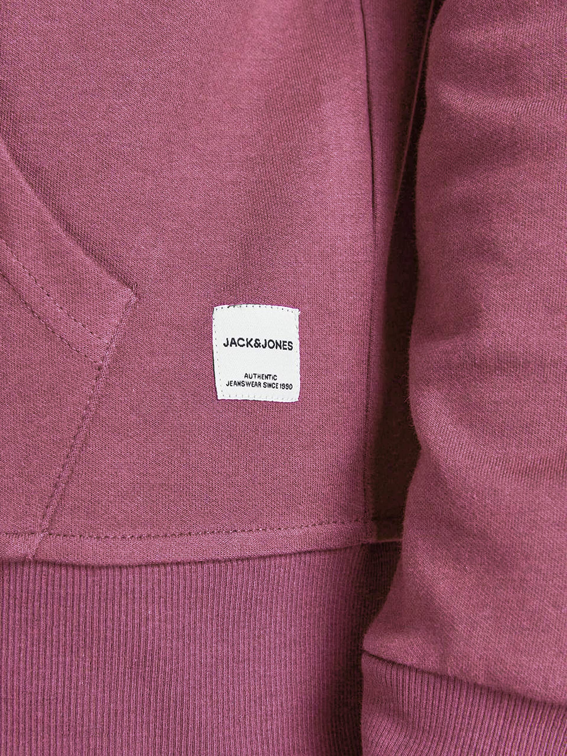 JACK & JONES Męska bluza z kapturem z zamkiem błyskawicznym, jednokolorowa, z zamkiem błyskawicznym