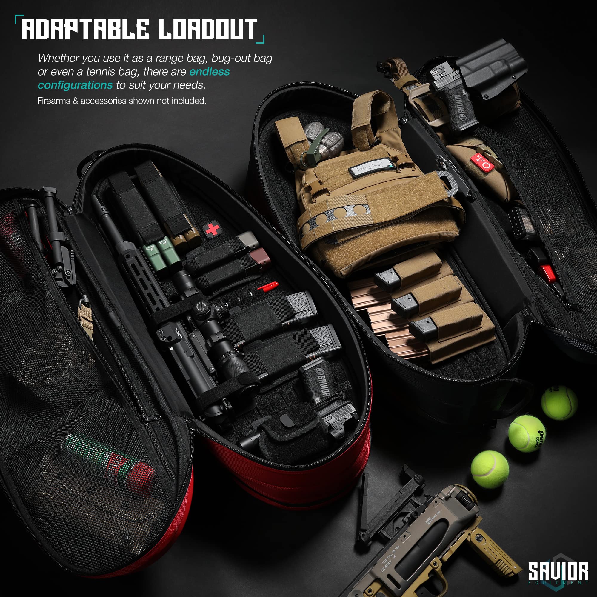 Buy Savior Equipment Pro Touring Tactical Tennis Bag 30" Double SBR