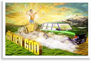 Golden God Poster It's Always Sunny in Philadelphia Poster // Fat Mac // Danny Devito Comedy funny Sunny In Philly rum ham
