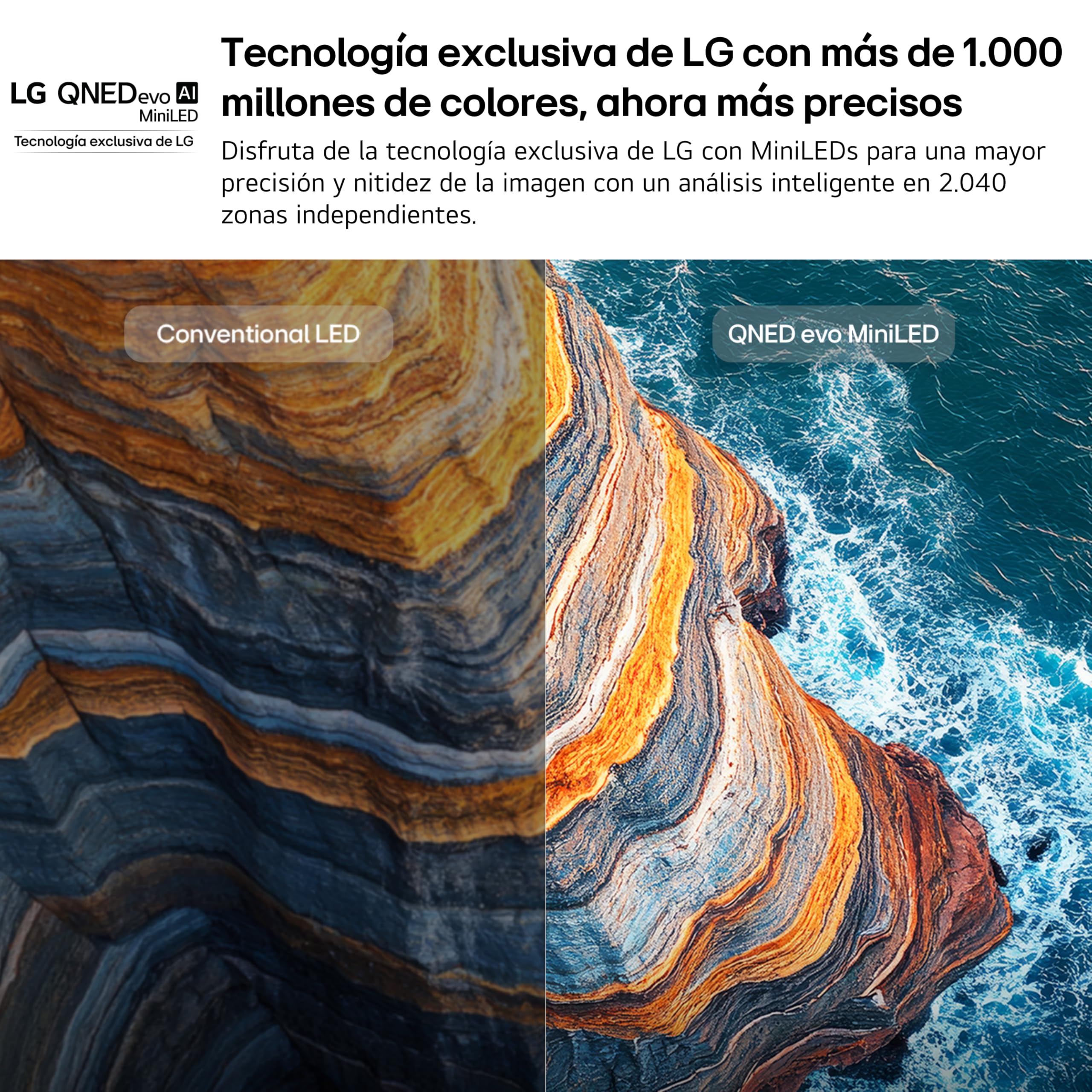 LG 55QNED80B6B - TV 55", 4K QNED EVO MiniLED, Sin Reflejos al 94%, Smart TV, WebOS 26, Procesador α7 AI Gen9, 4K Super Upscaling, HDR10 y Dolby Digital Plus, Alexa/Google Assistant, Negro