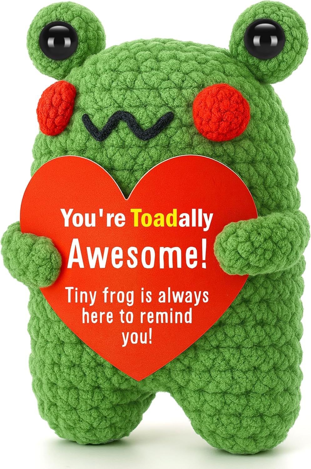 Teens Easter Basket Stuffers Cute Mini Handmade Frog Gifts for Teen Girls Boys Easter Baskets Essentials, Inspirational Positive Frog Gifts for Women Teacher Boss Nurse Sister Friend Coworker