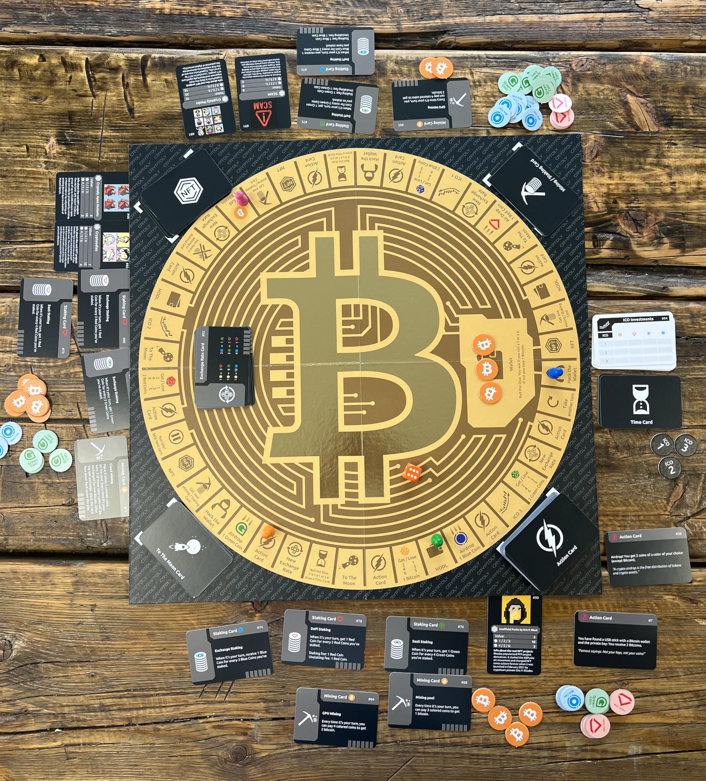 CRYPTOLY - Het Bitcoin strategiespel voor het hele gezin - geen crypto-voorkennis  nodig - Engelse taalversie - 2-6 spelers vanaf 8 jaar - bordspel voor  kinderen en volwassenen - gezelschapsspel : Amazon.nl: Games