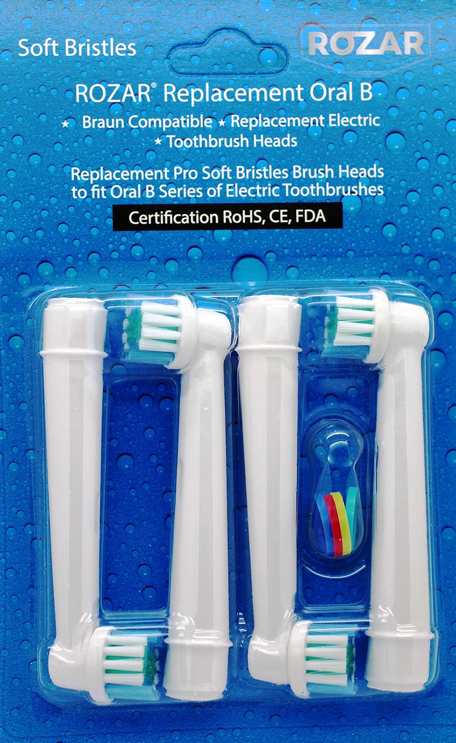 ROZAR Premium Compatible Replacement Toothbrush Heads for Oral B Braun