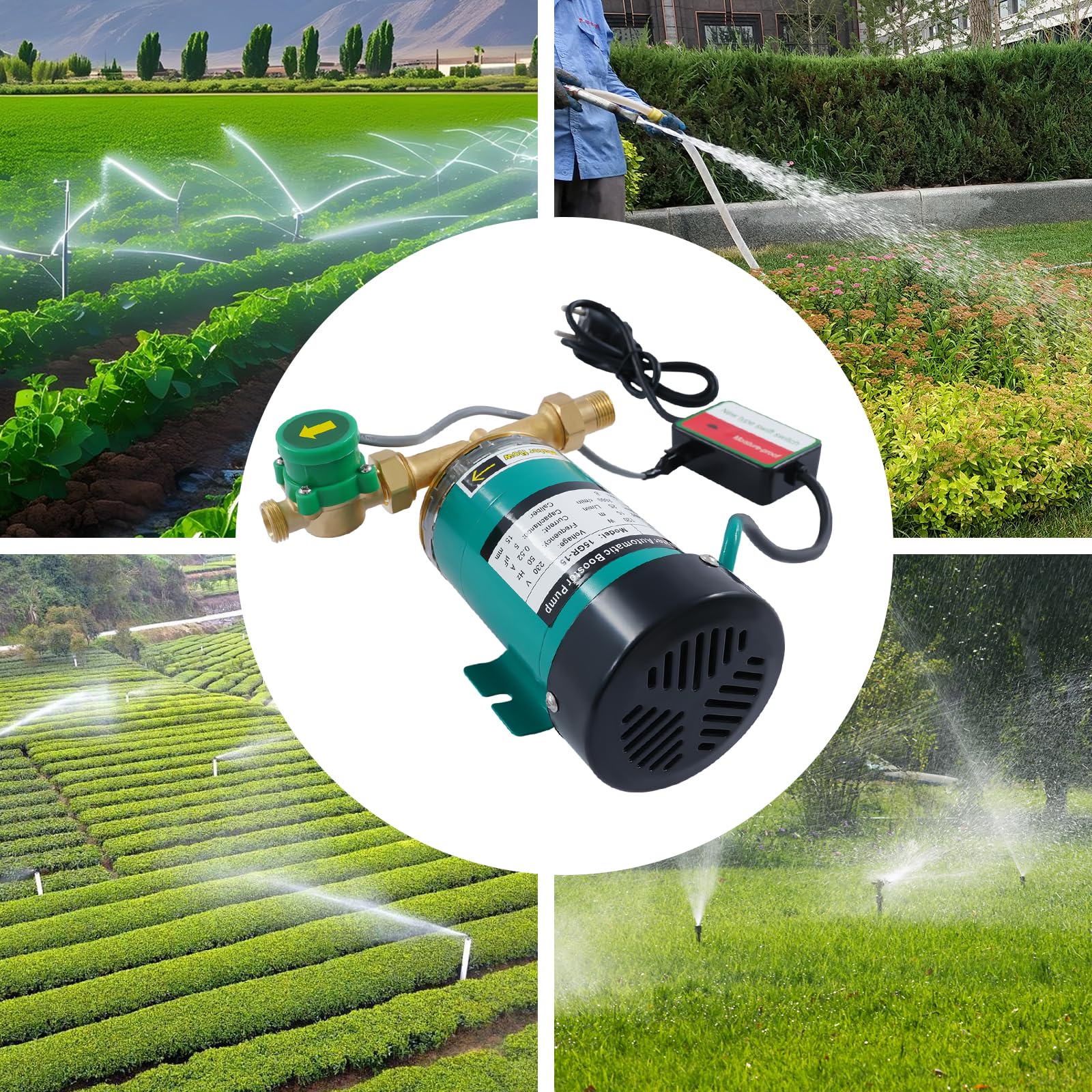 Pompe de surpression 120 W Pompe automatique à pression 2850 tr/min Débit max. 25 l/min Pompe de jardin auto-amorçante Pompe à eau centrifuge pour garages, piscines et jardins