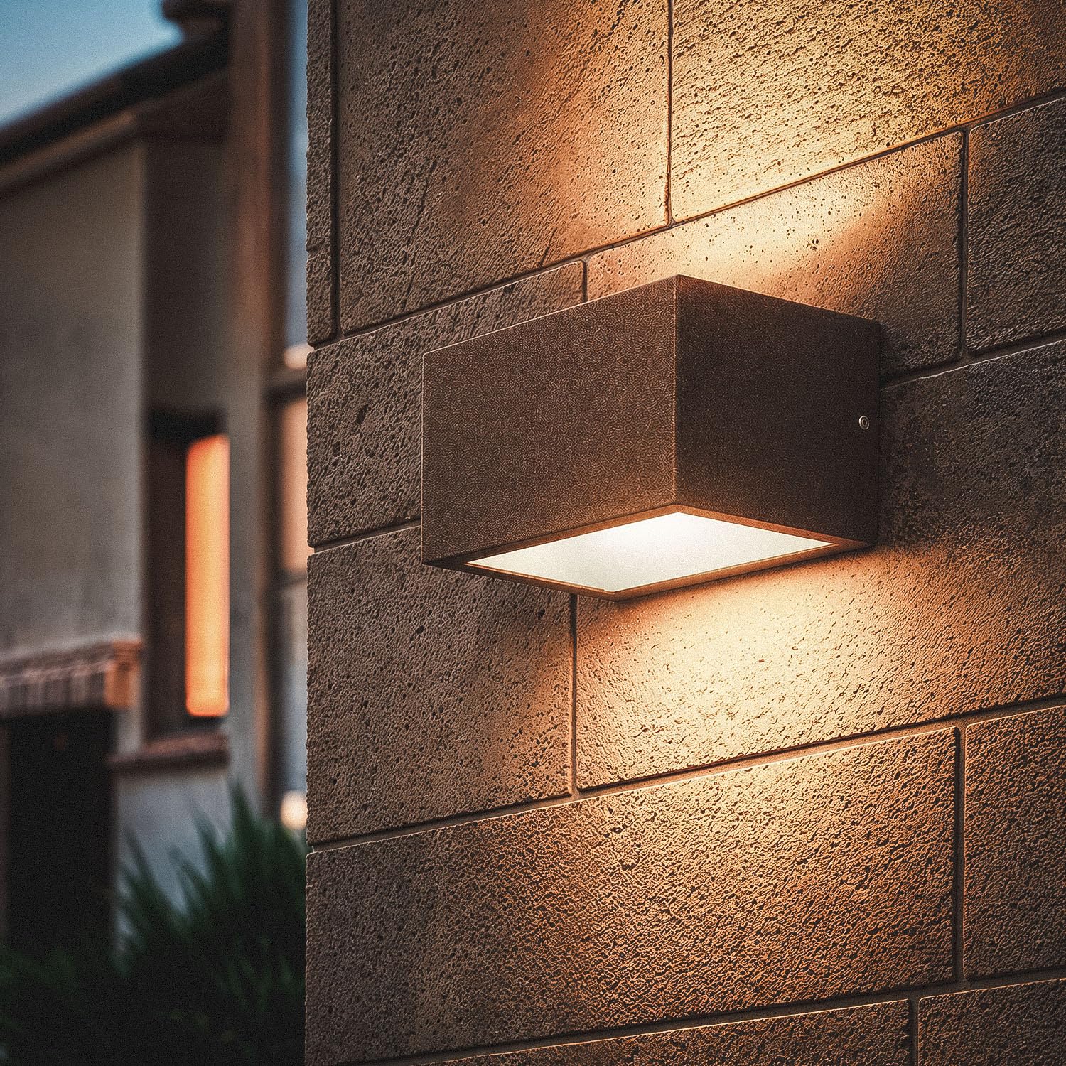 LEDKIA Aplique de Pared Exterior LED 9W Aluminio Iluminación Doble Cara CCT