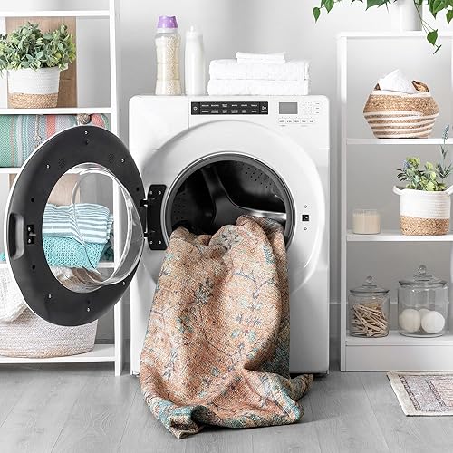 Tayse Alfombra lavable a máquina, 5 x 7 pies, alfombra tradicional para sala de estar, comedor, dormitorio, entrada interior, entrada, alfombra para