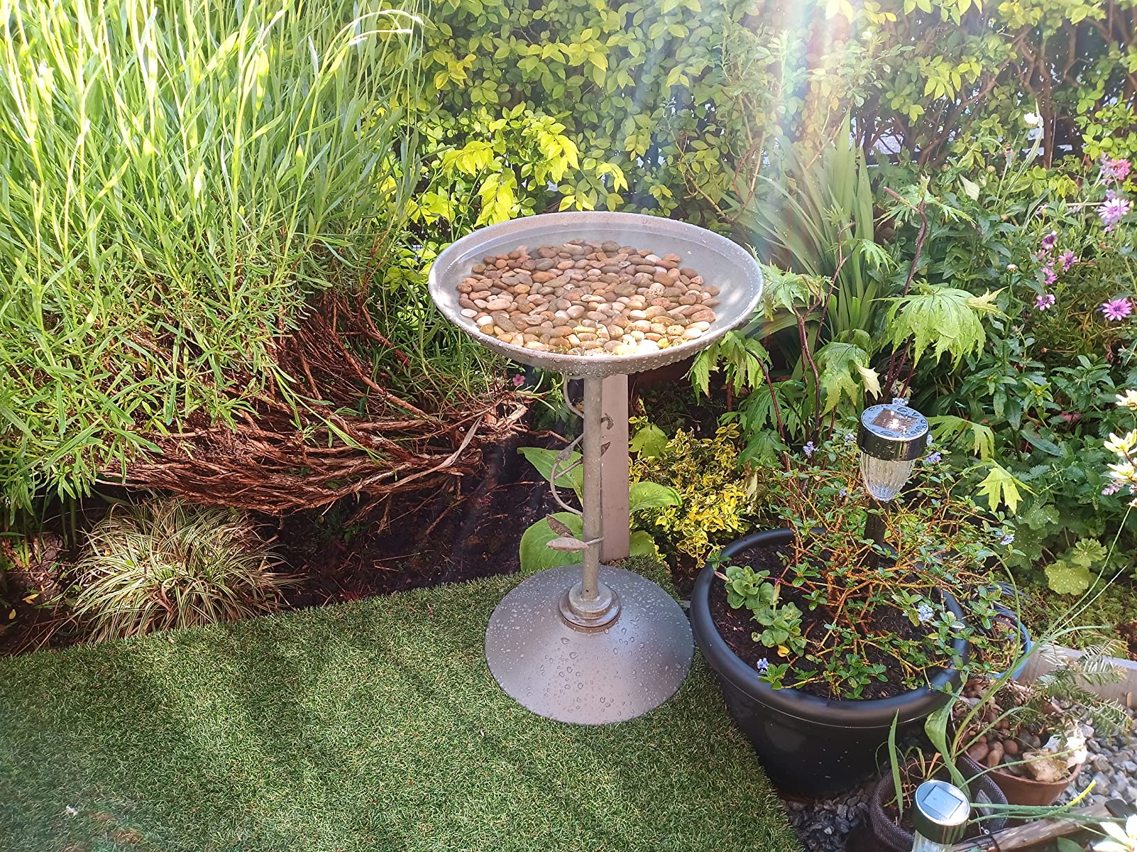 Peckish 60051230 Secret Garden Bird Bath, Green, 10 x 40 x 60 cm