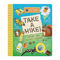 Outdoor Explorers: Take A Hike Field Journal Activity Nature Book with Stickers for Adventurous Kids, Ages 5 and up