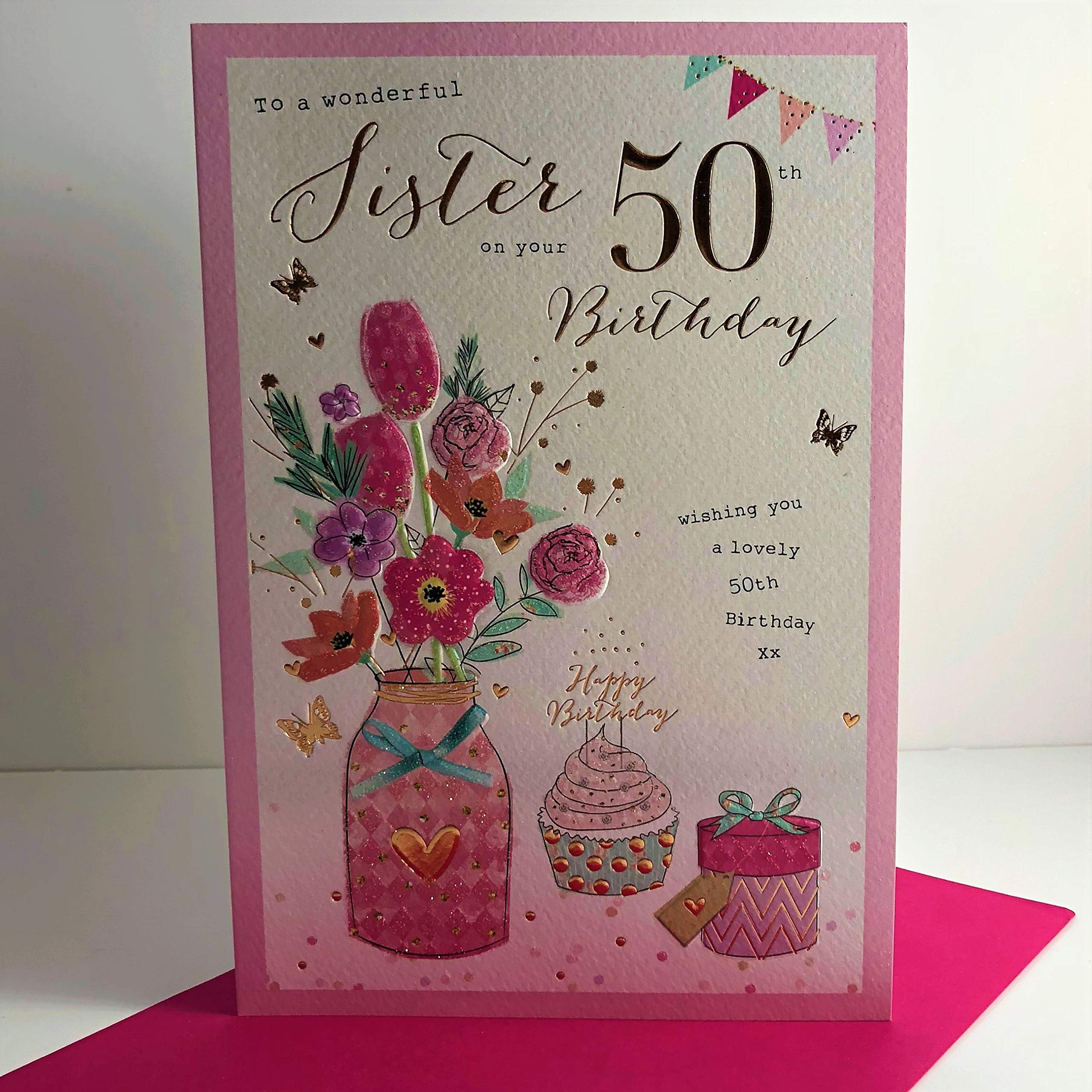 sister 50th Birthday, Birthday Card