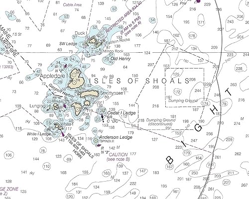 Miniatura 6 de Portsmouth, New Hampshire to Cape Ann, Massachusetts - 2013 Nautical Map - Newburyport Gloucester Isles of Shoals Reprint 80000 AC ED - Chart 1206