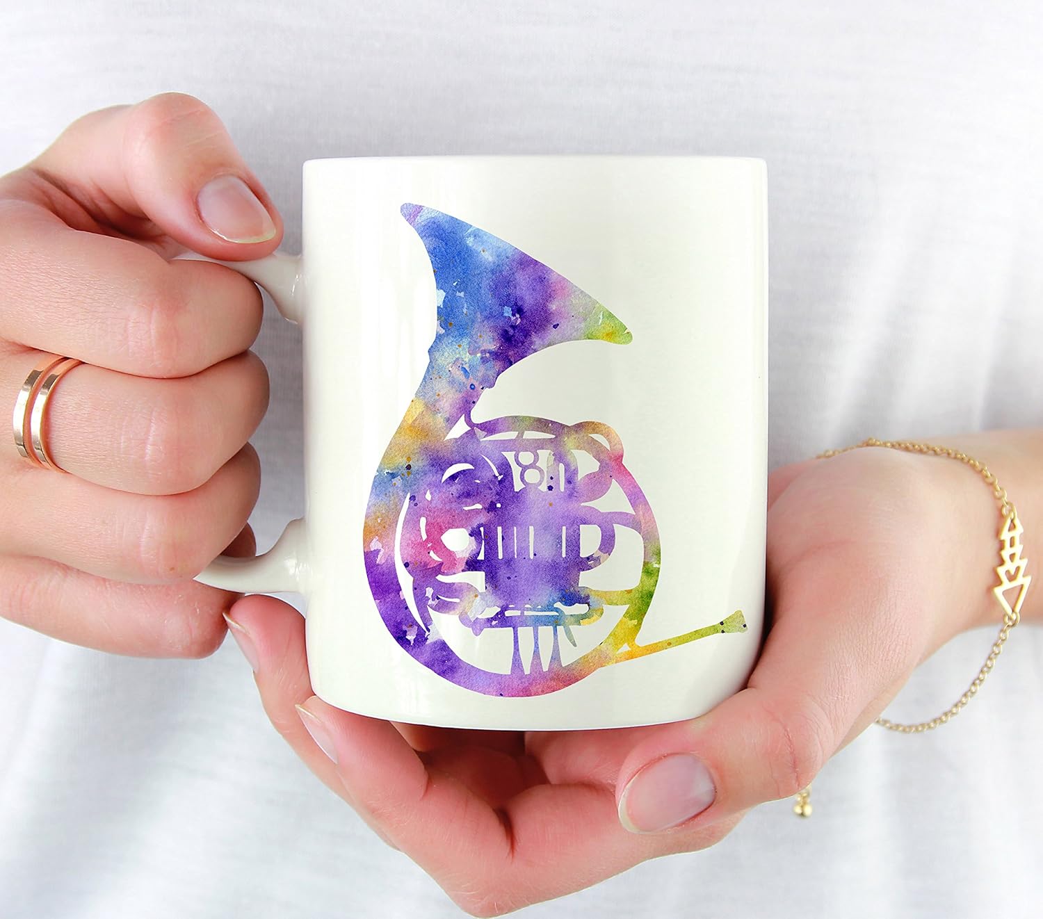 French Horn Mug Music Lover Coffee Mug 11 oz Unique