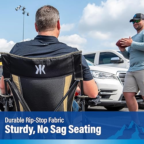 Vista 149 de Kijaro Dual Lock Pro NFL - Silla plegable para fanáticos deportivos, 26 pulgadas de largo x 35.5 pulgadas de ancho x 37 pulgadas de alto, New New