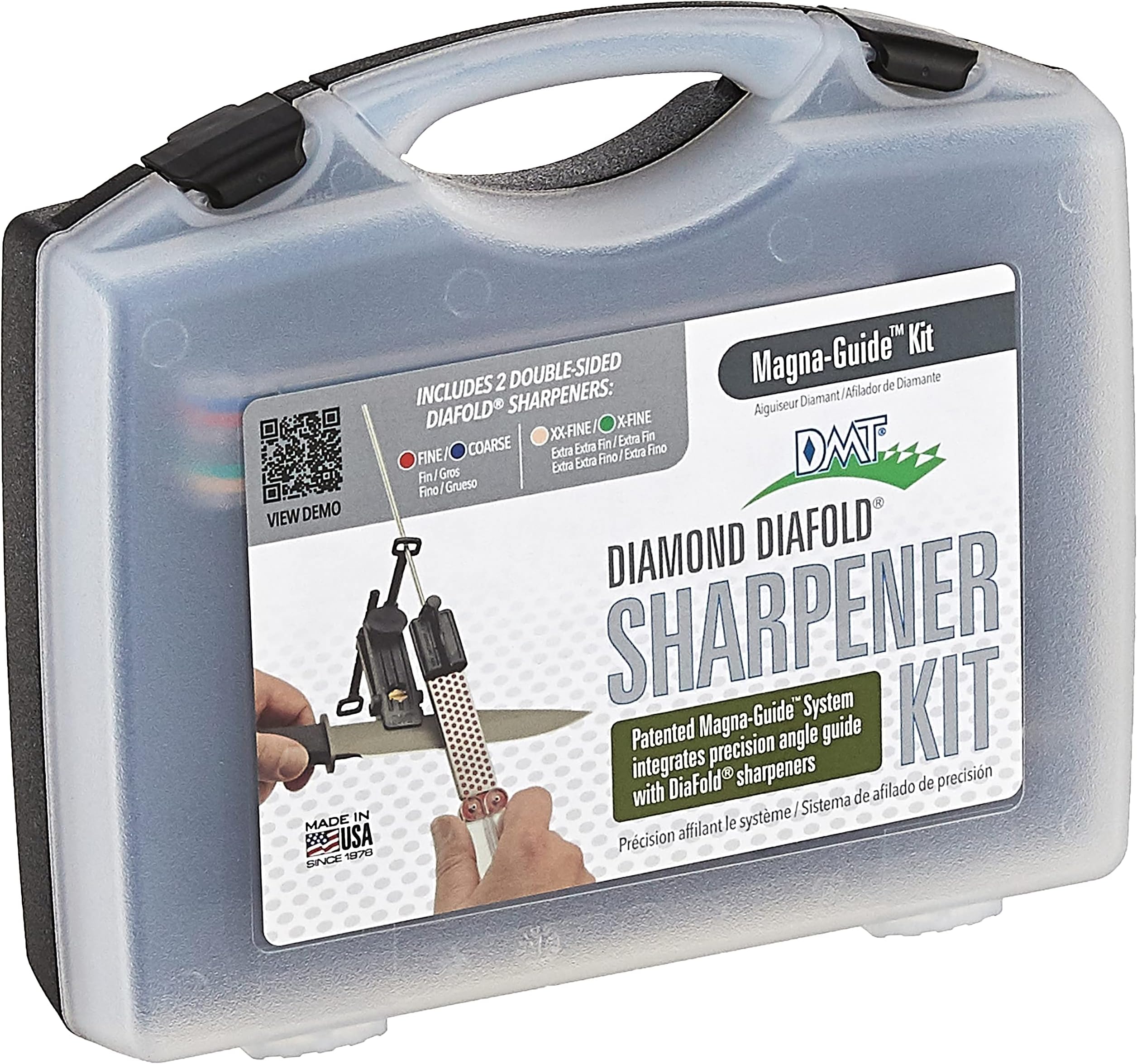 Diamond Machining Technology (DMT) MAGKIT-4 Diafold Whetstone Sharpening Kit With 2-Sided Diamond Sharpening Stones