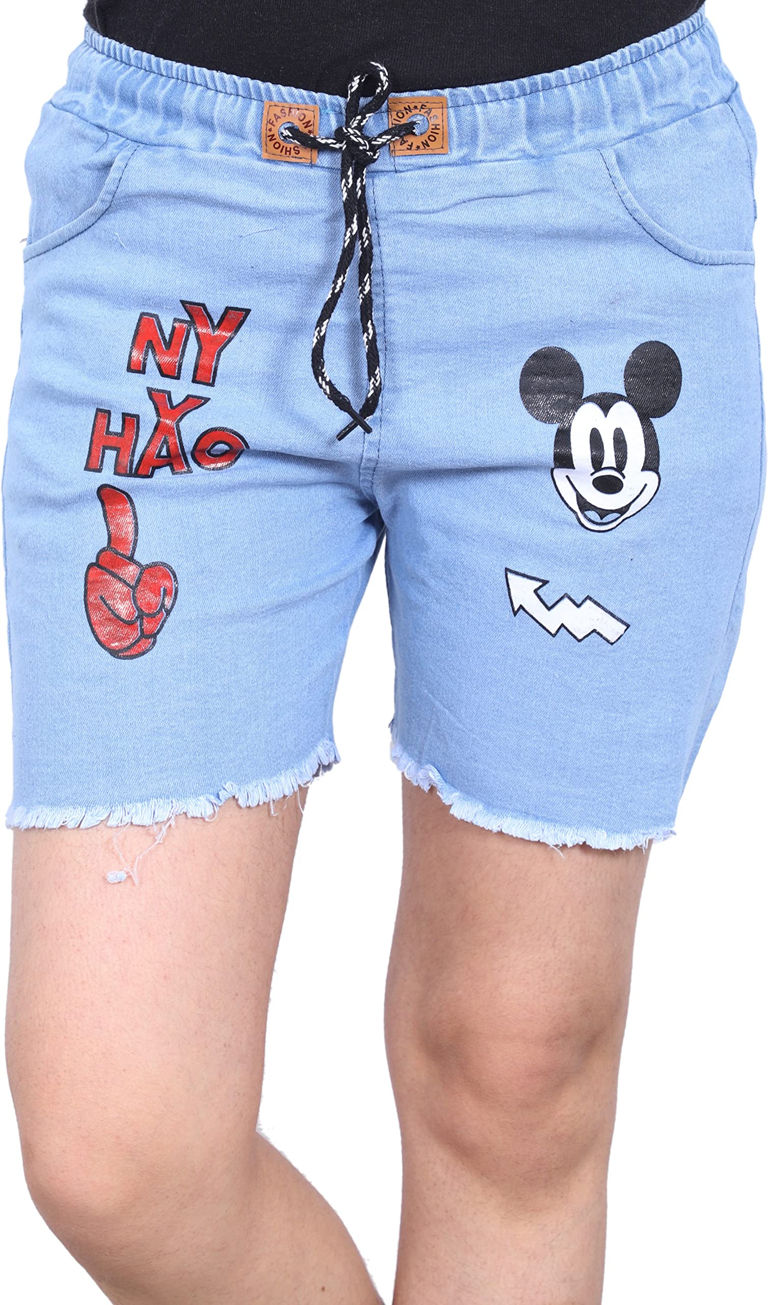 FABS COLLECTIONDenim Shorts for Girls (,)