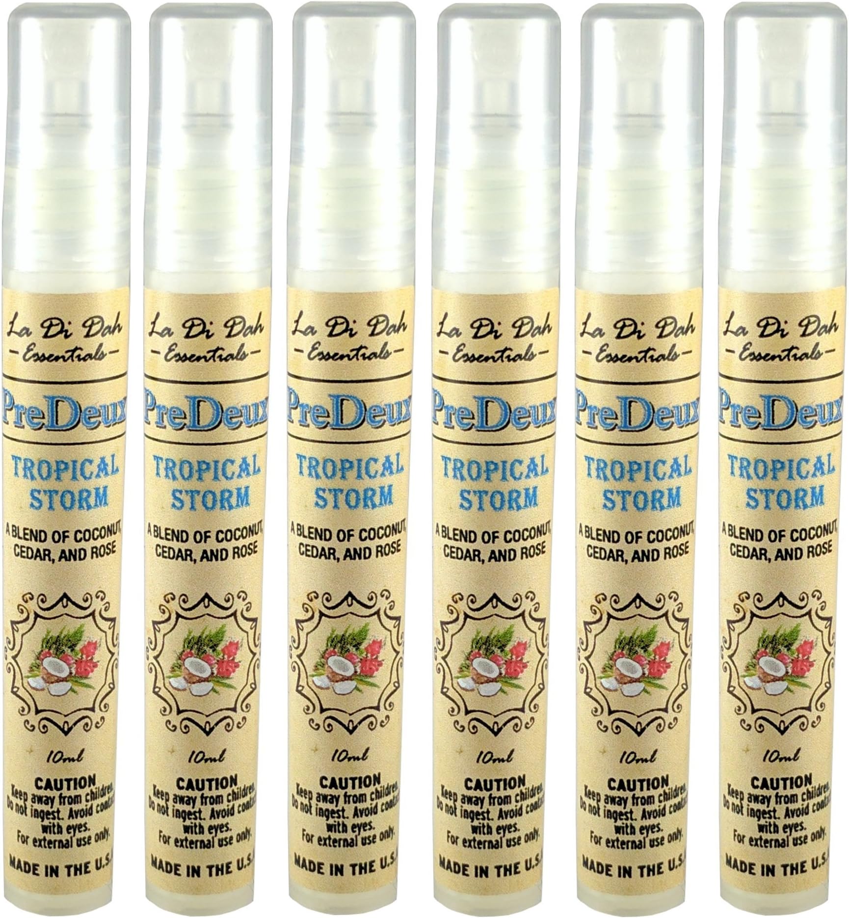 PreDeux Poop Spray-Before You Go Toilet Spray-On The Go Pen 6 Pack-Tropical Storm