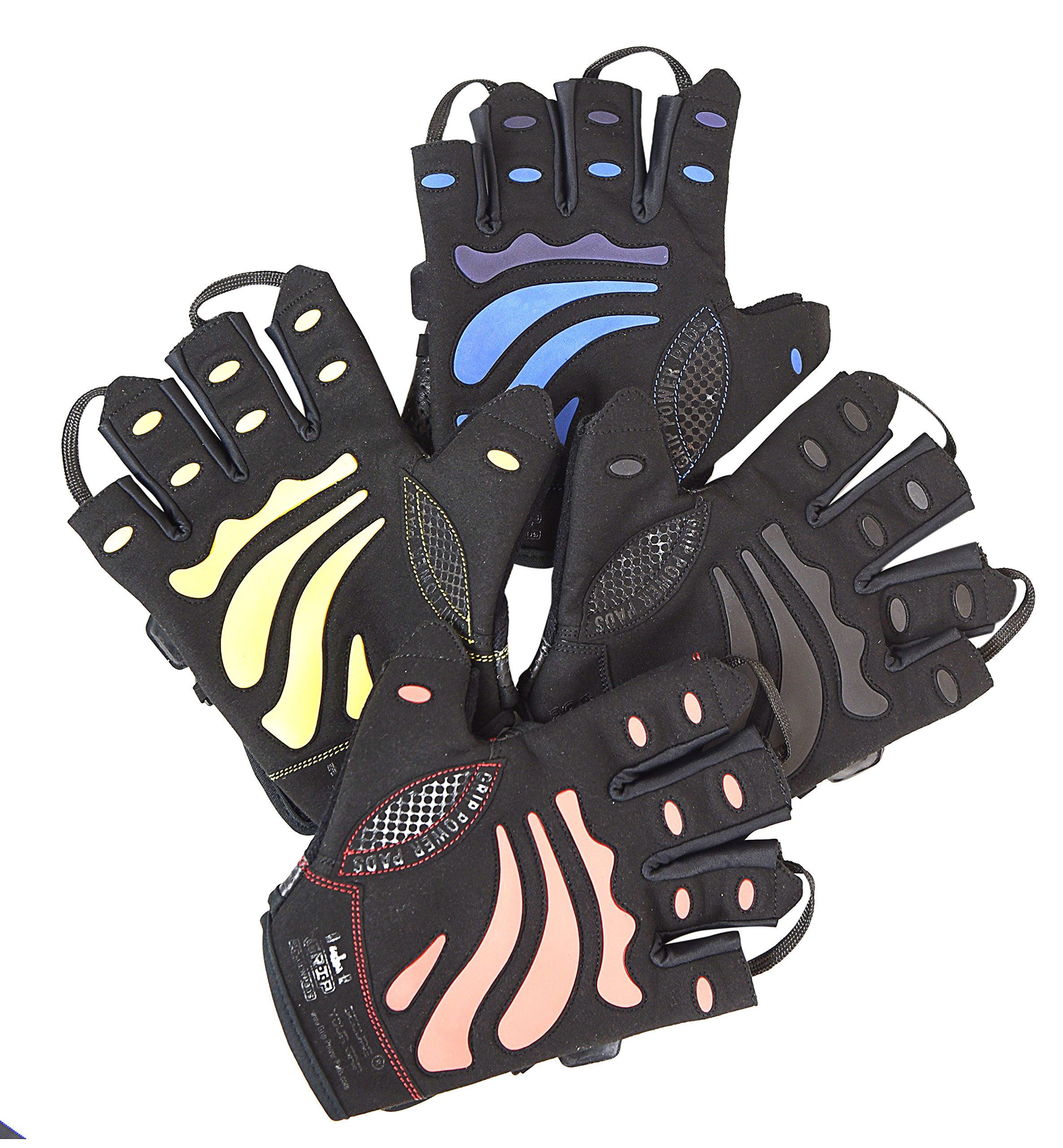 Grip Power Pads Guanti da Palestra per Uomo, Colore: Blu, Protegge Le Mani Alex-& Migliorare la Presa-Weightlifting Guanti, off Facile da Indossare, Regolabile
