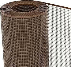 TENAX Quadra 10 Marrone 1,00 x 10 m, Rete Protettiva in Plastica per Balconi, Terrazze, Cancelli e Recinzioni
