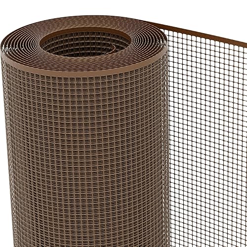 TENAX Filet en Plastique Quadra 10 Marron 1,00x50 m, Filet