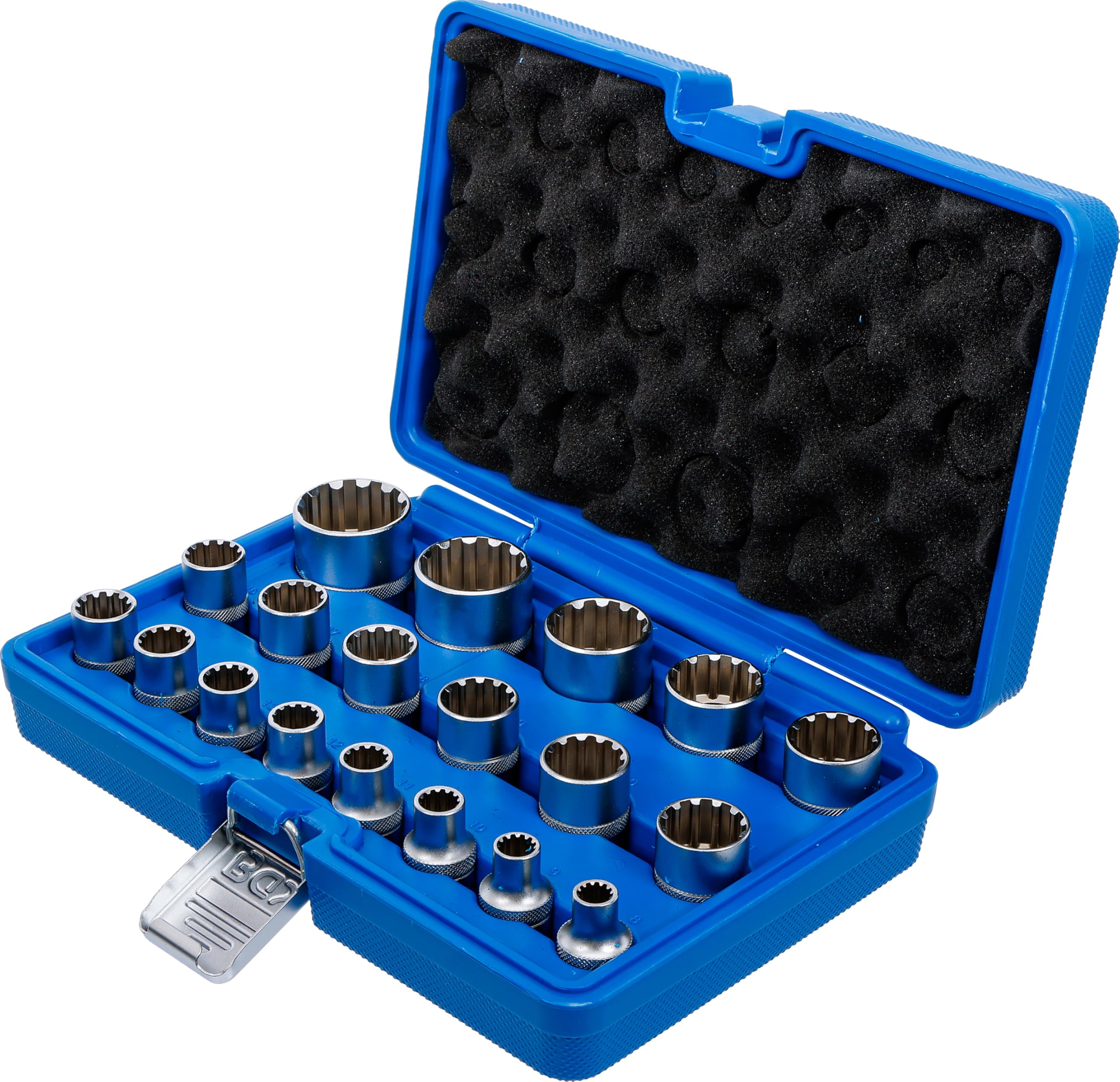 BGS 2152 | Juego de llaves de vaso Gear Lock | entrada 12,5 mm (1/2") | 19 piezas