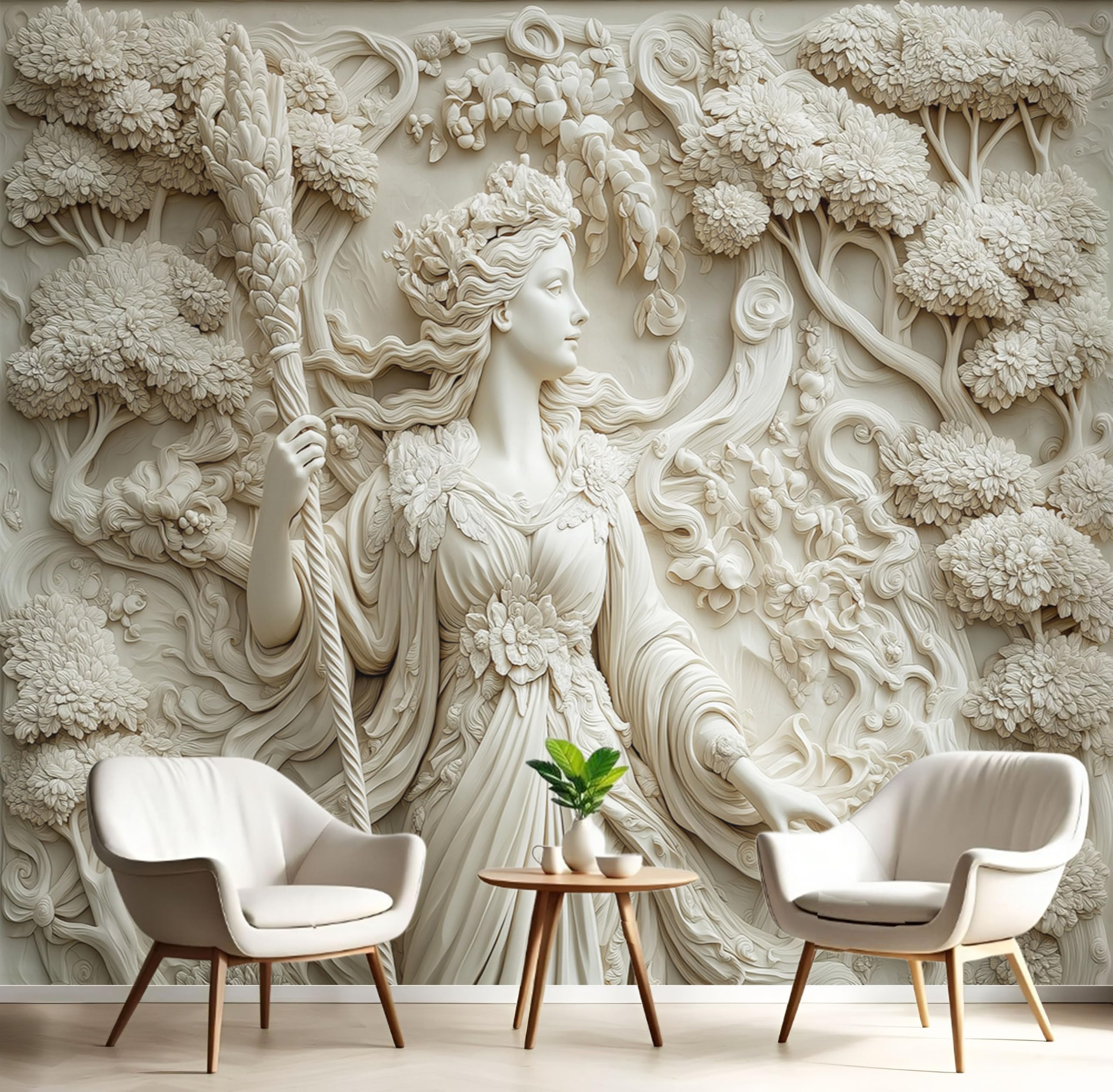 Fresque murale salon et chambre pour créer une ambiance naturelle apaisante