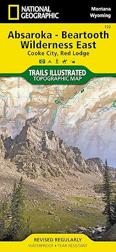 Absaroka-Beartooth Wilderness East Map [Cooke City, Red Lodge] (National Geographic Trails Illustrated Map, 722)