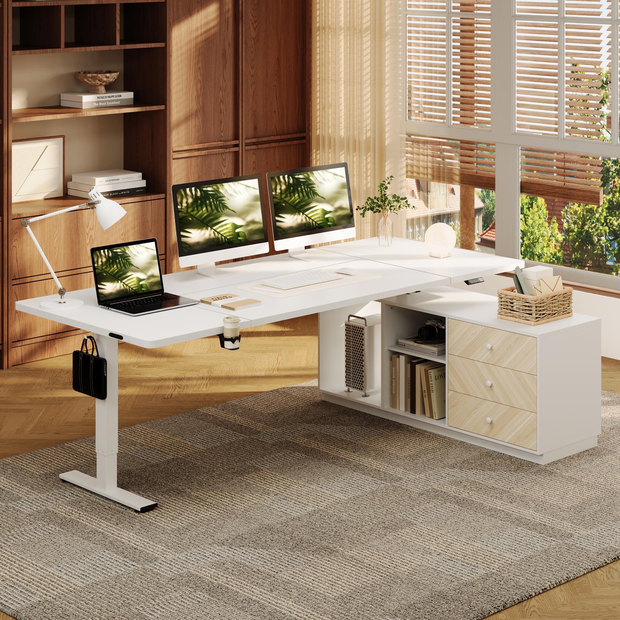 FLEXISPOT L Shaped Standing Desk 71 inch