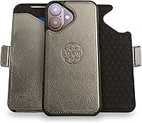 Vista 64 de Dreem Fibonacci - Funda tipo cartera para iPhone 14 Plus Funda desmontable de piel vegana 2 en 1 con soporte integrado, soporte para tarjetas