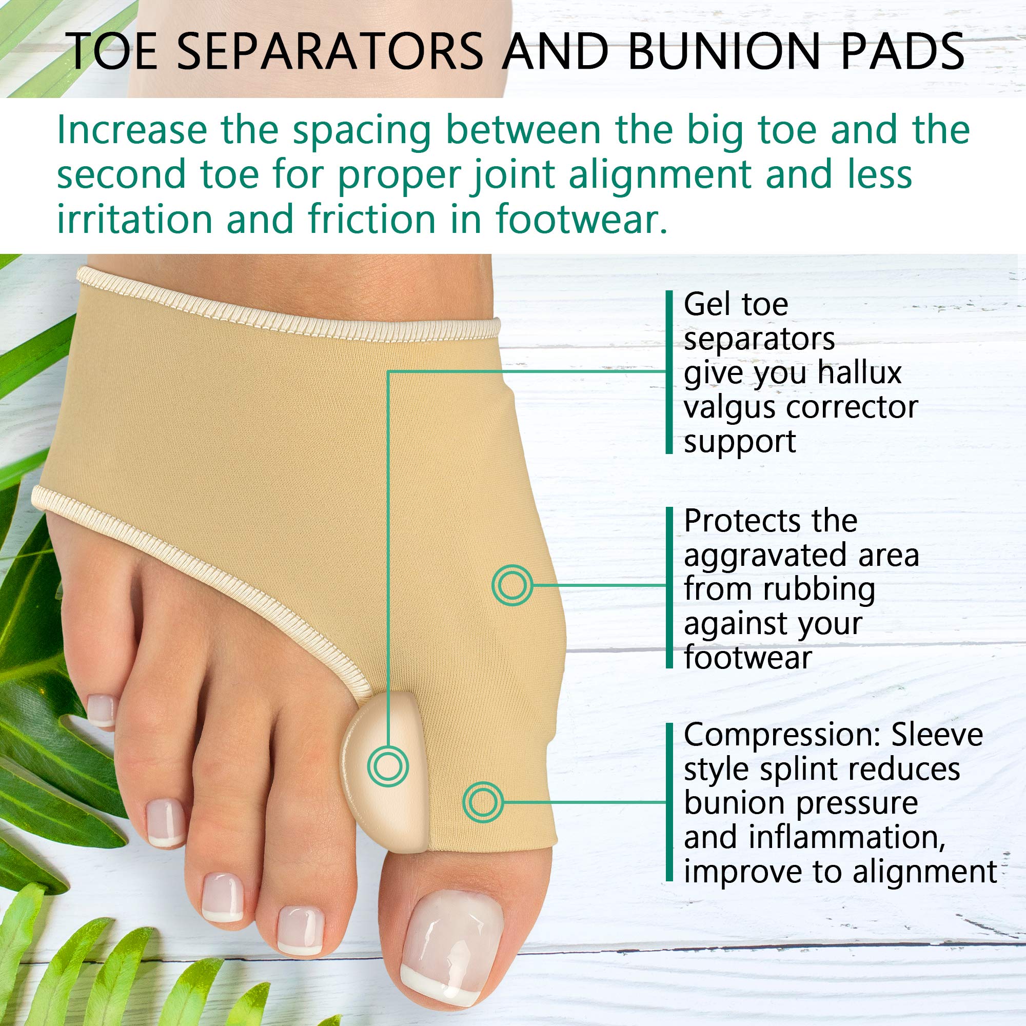 Buy Bunion Corrector (2PCS) Orthopedic Bunion Splint NonSurgical