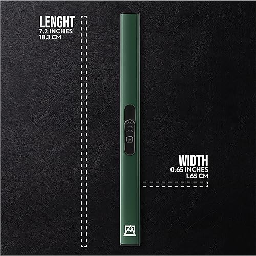 Miniatura 6 de Avalanche Encendedor de arco delgado con cuello flexible  Encendedor recargable sin combustible con USB para uso en interiores y exteriores  Rojo