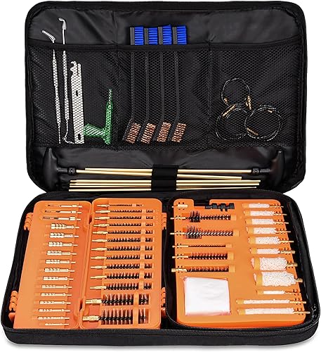 Miniatura 1 de Raiseek Kit de limpieza universal de pistola de limpieza de pistola, kit de limpieza de pistola de rifle para todas las pistolas con cepillos de