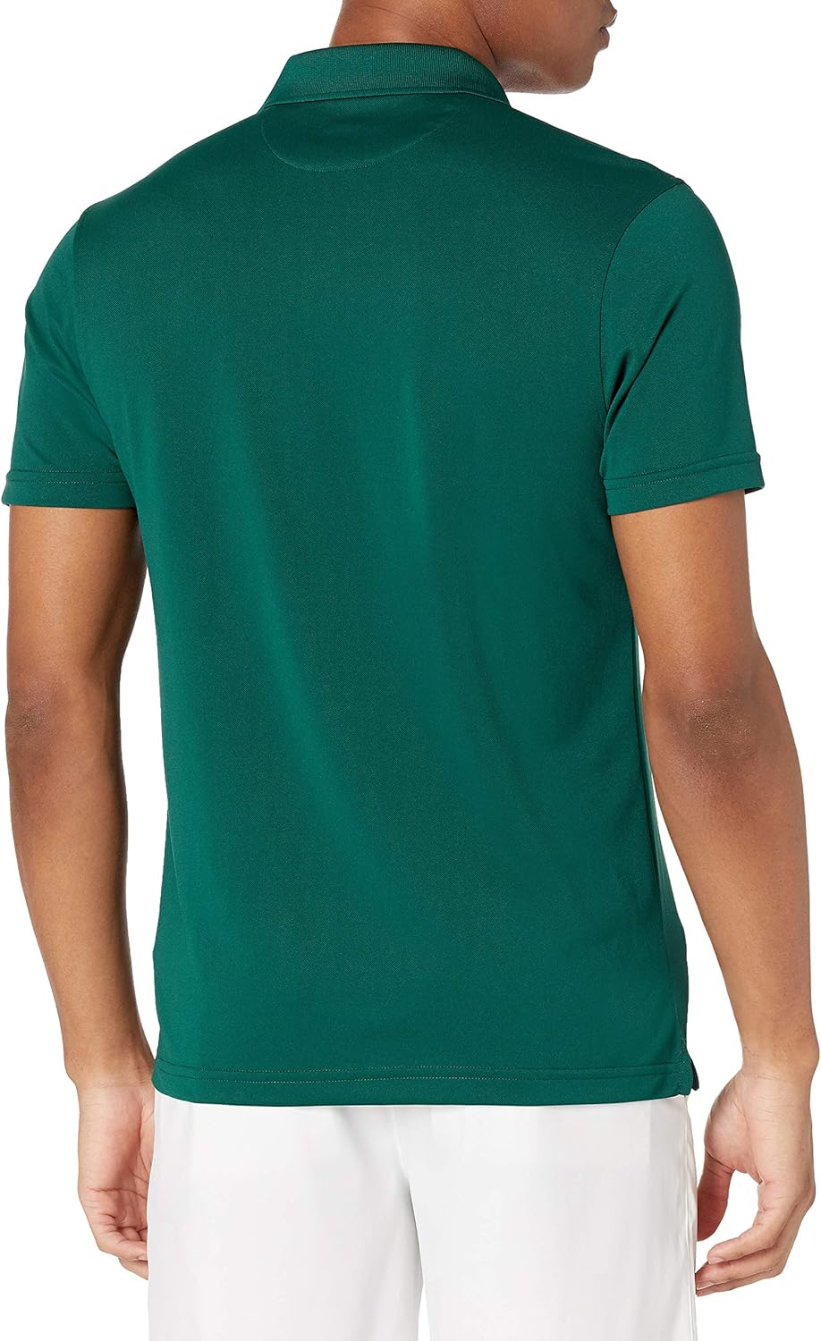 Amazon Essentials Men's Slim-Fit Quick-Dry Golf Polo Shirt Polyester Forest Green X-Small