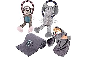 Make Your Doggy's Life a Tail-Waggin' Adventure with Our Set of Squeaky...