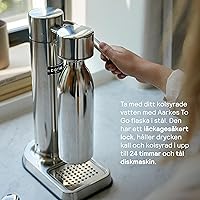Vista 8 de Aarke Carbonator III, Máquina de agua con gas y carbonatación, acero inoxidable con botella reutilizable PET sin BPA, volumen 1L/34 fl oz (gris mate)