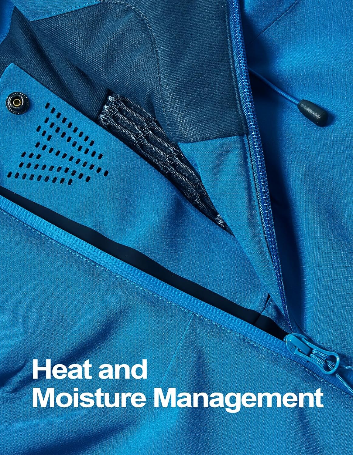 fit space Men's Pro Ski Jacket Waterproof 15K Breathable Snowboard Jacket, Insulated Winter Snow Coat Helmet Hood - Image 5