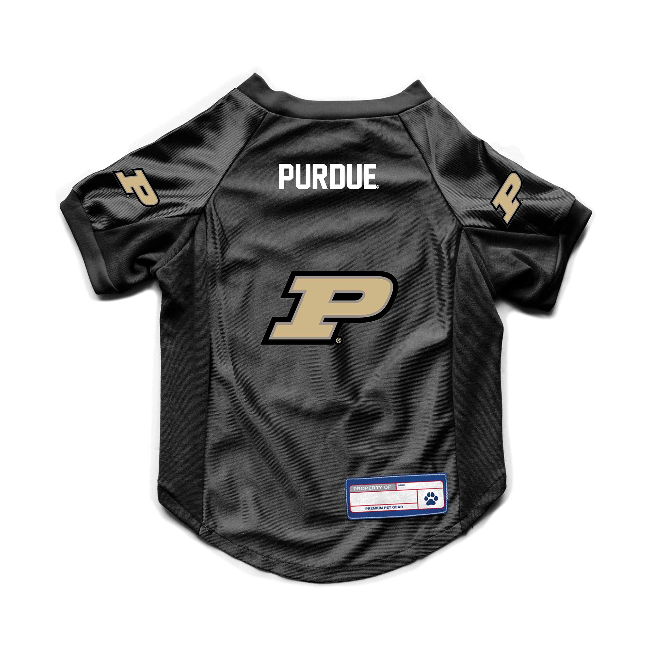 Littlearth NCAA Purdue Boilermakers Stretch Pet Jersey, X-Small — image 1
