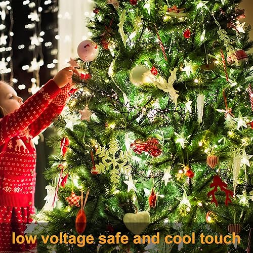 Miniatura 3 de 4 unidades Luces de Navidad para exteriores de 330 pies, 1000 luces LED con carrete, 8 modos y control remoto temporizador, certificación UL,