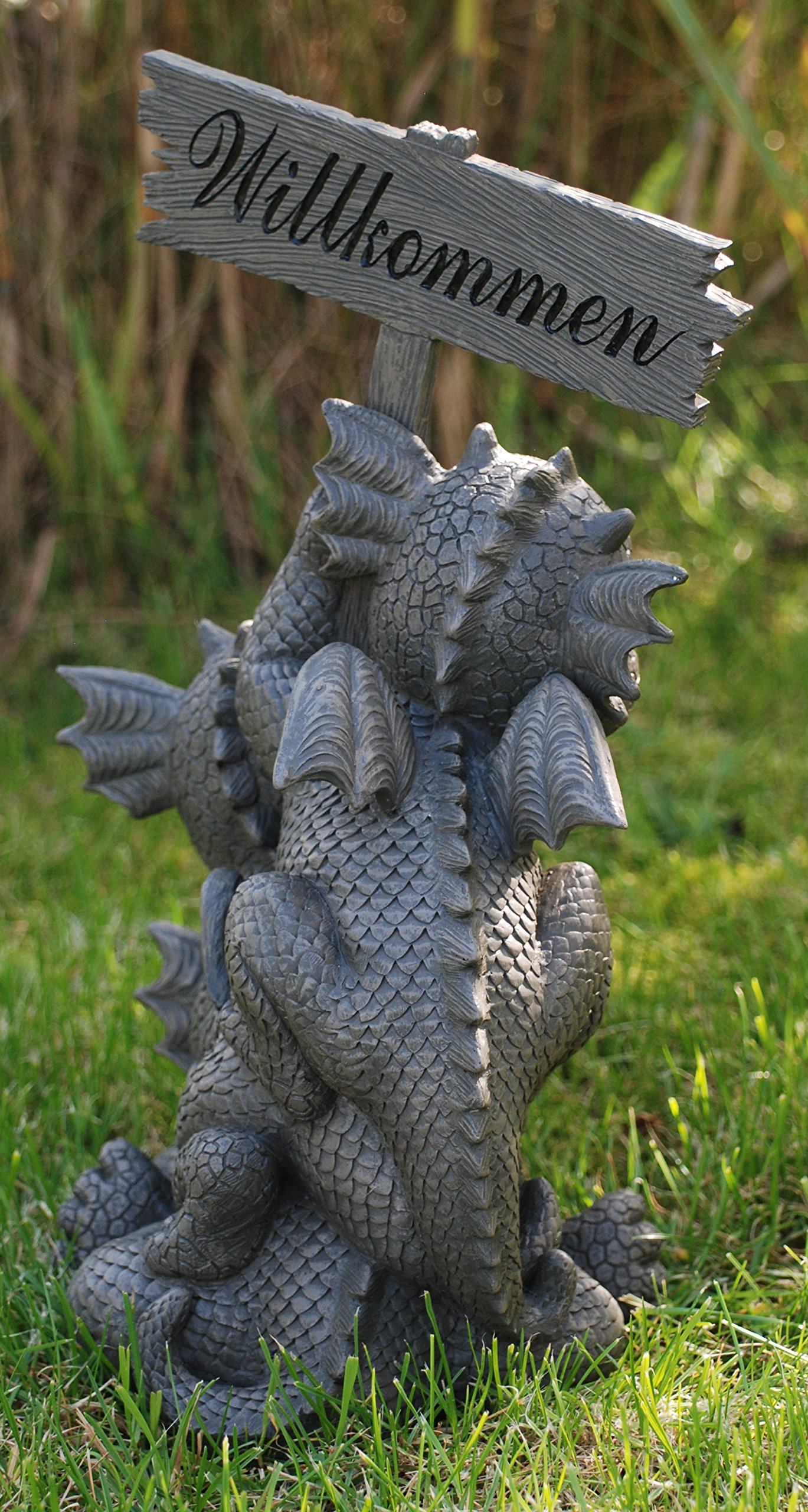 Figura per l'giardino Drago Famiglia Welcome! Giardino! Figura! Amore!