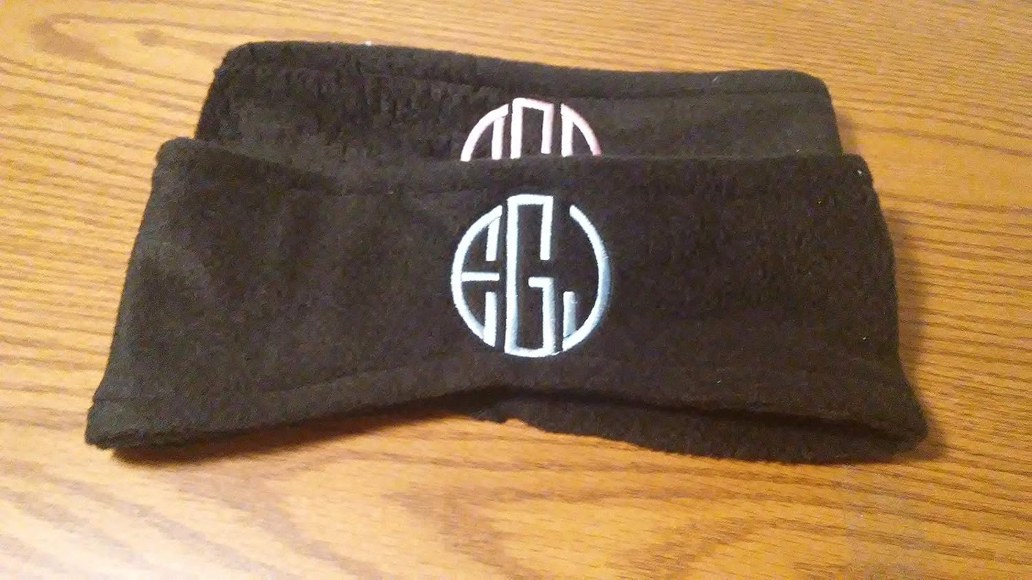 Custom Fleece Headband Ear Warmer – Personalized Monogram or Name or Team/School