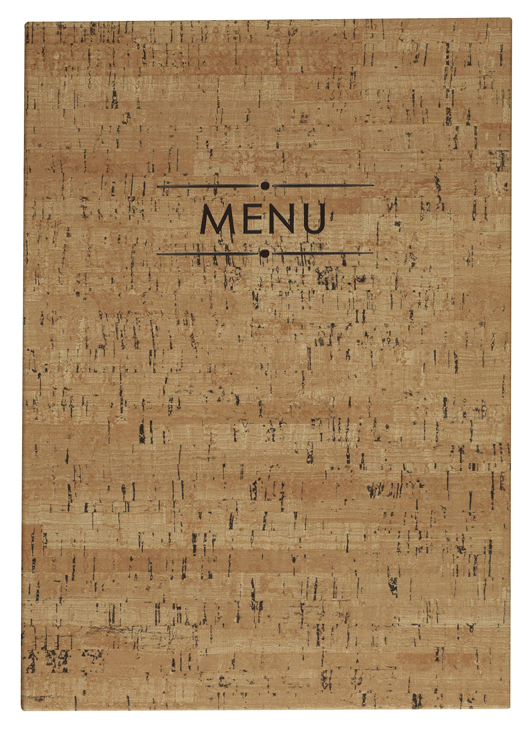 Lacor Lisa Collection 28177 Menu Holder Made of Imitation Leather with Flaps Fixed to The Cover, Heat Sealed in Brown, 23 x 32 cm (A4)