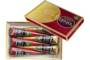 Zenia Henna Hair Dye Cones: Natural Reddish Brown Hair Color