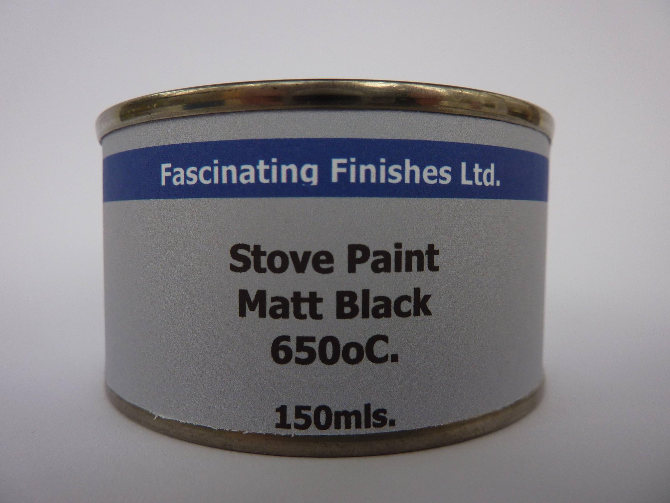 1 x 150ml Satin Black Heat Resistant Stove Paint for Wood Burner