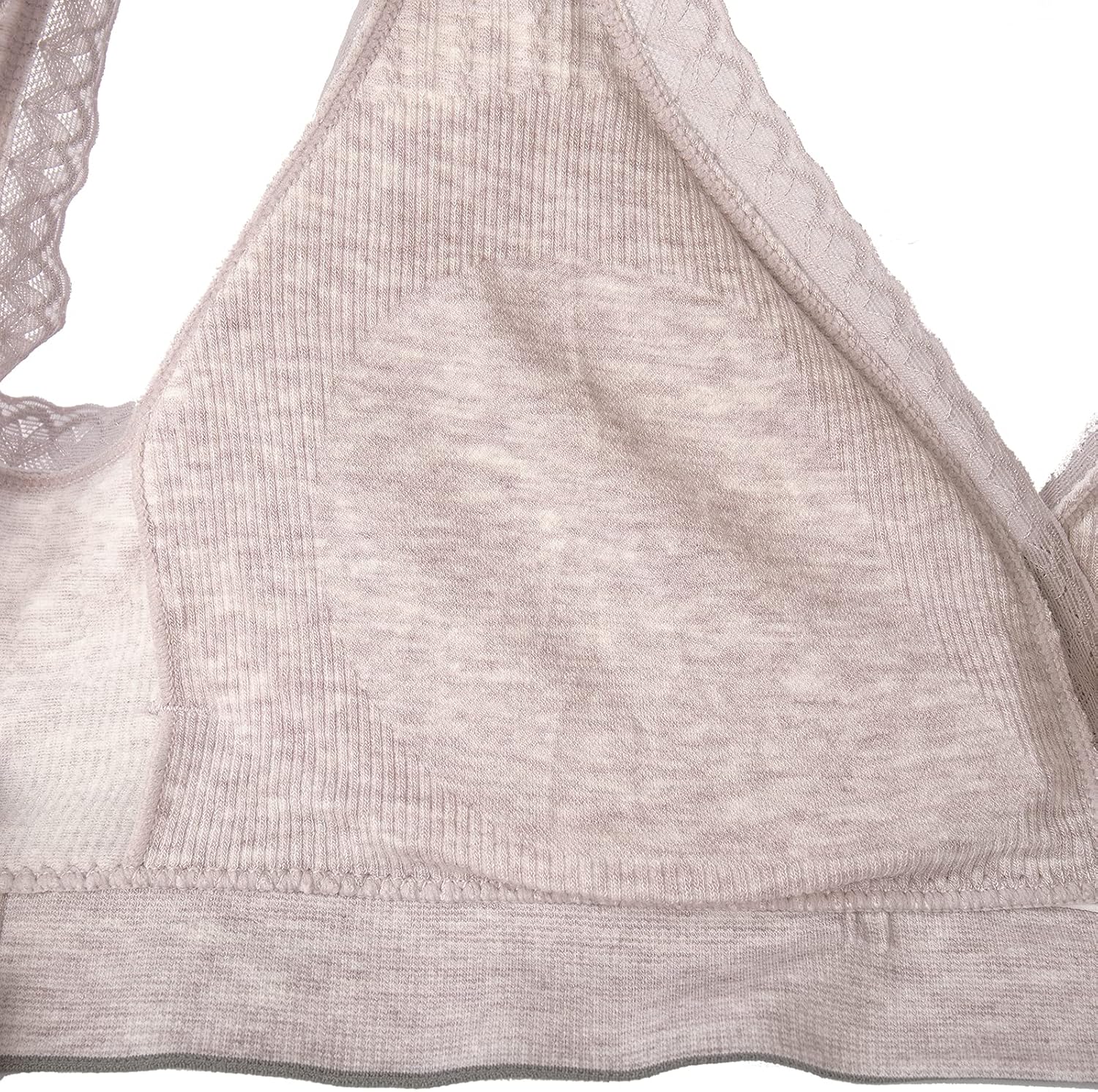 oceanlily Crossover Cotton Lace Trim Super Soft Nursing Bra & Maternity Bralette