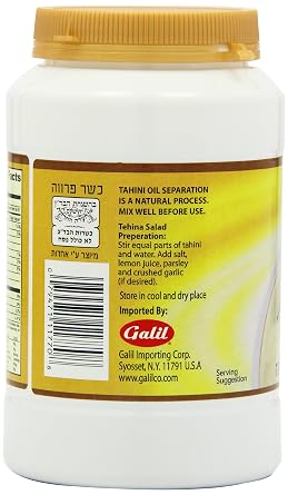 LiOR Tahini, All Natural 100% Pure Ground Sesame, 16-Ounce Jars