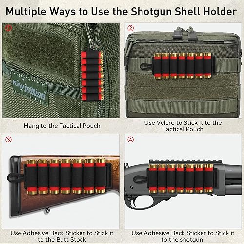 Miniatura 5 de Shotgun Shell Holder for 12-Gauge and 20-Gauge - JulyTek 60 Round Tactical Shotshell Bandolier Adjustable with 2PCS 7 Round Butt Stock Shell Holders