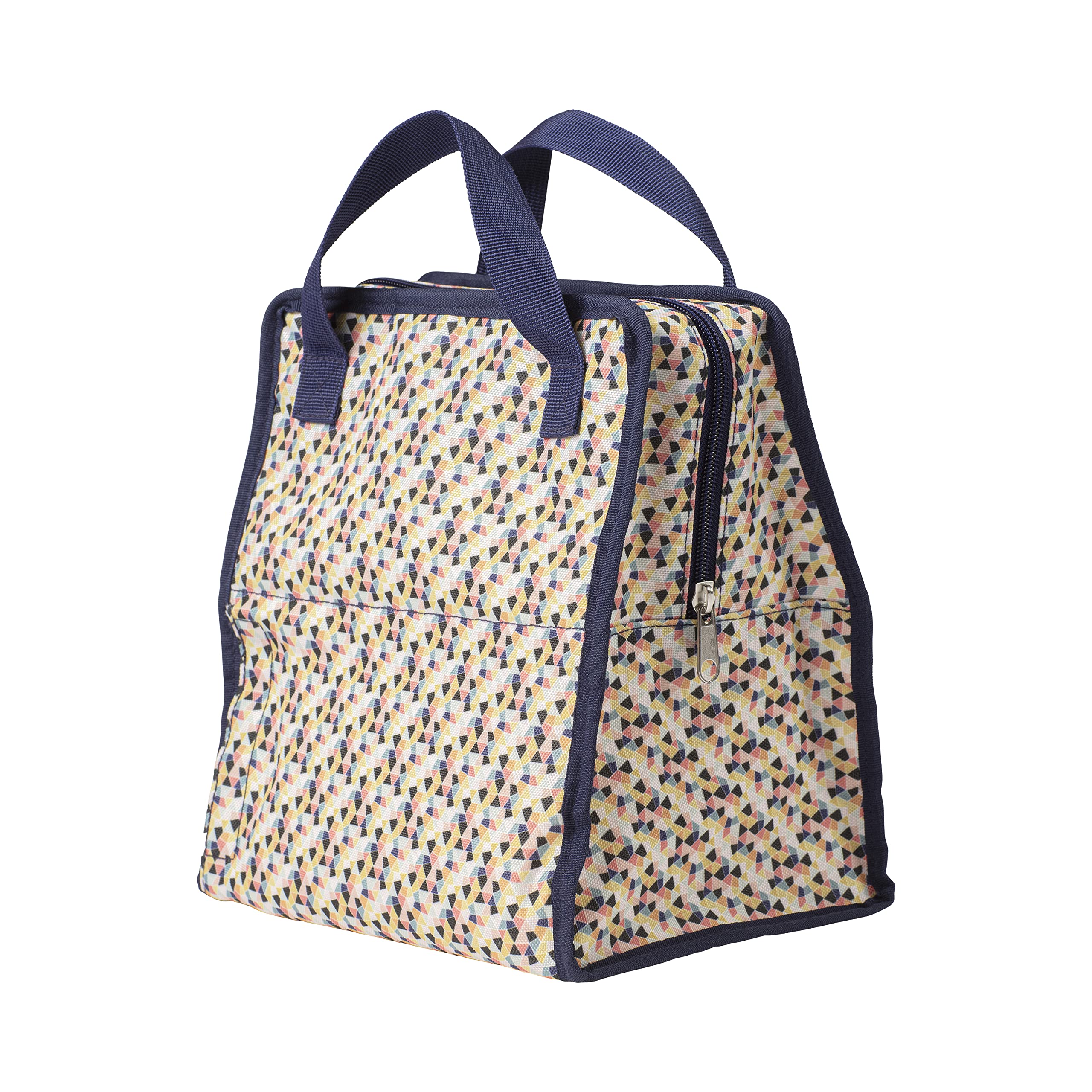 Dr. Brown's Fold & Freeze Flaschentasche, isolierte Reisetasche für Babyflaschen, Aufbewahrung von bis zu 6 Flaschen, mehrfarbig, geometrisch, BPA-frei