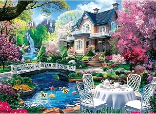 500 Piece Puzzles for Adults,Beautiful Nature Landscape Puzzle for Adults Kids Seniors,Recycled Cardboard Unique House Puzzle 500 Piece,Challenging Family Game Great Gift for Family Friends,20.5x15 in