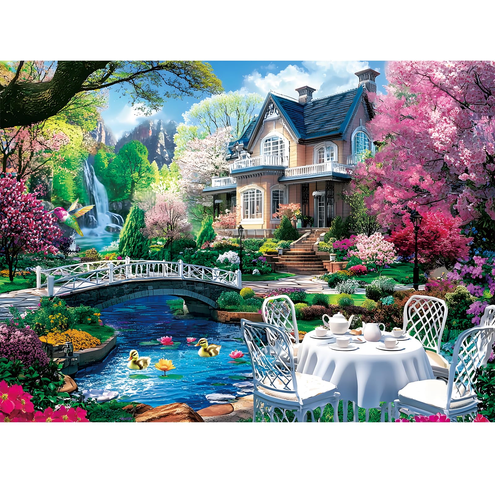 300 Piece Puzzles for Adults,Beautiful Nature Landscape Puzzle for Adults Kids Seniors,Re…