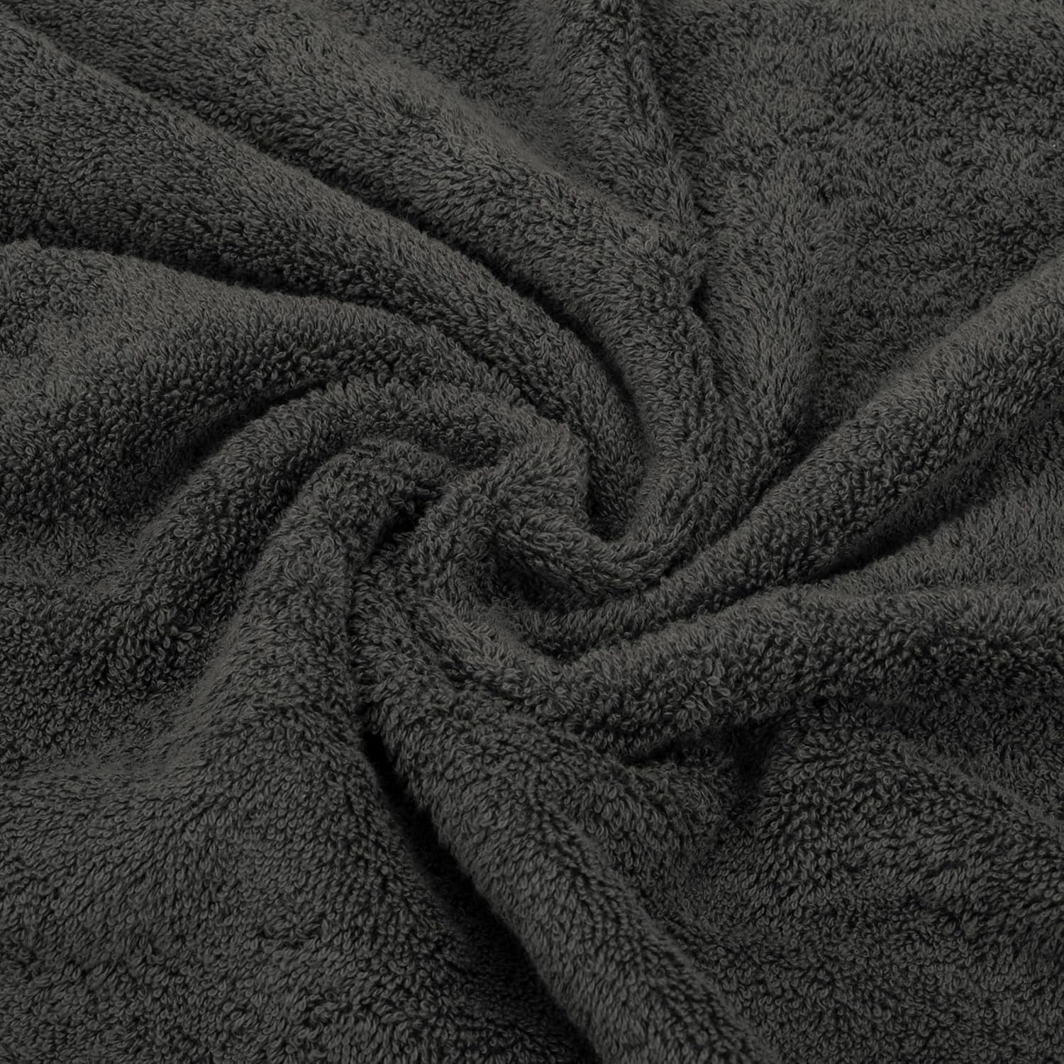 Set of 4 Bath Towels, 100% Cotton, Premium Quality, Large, 50 x 100 cm Towel, Soft Absorbent, Quick Drying Hand Towel, Anthracite – Bild 7