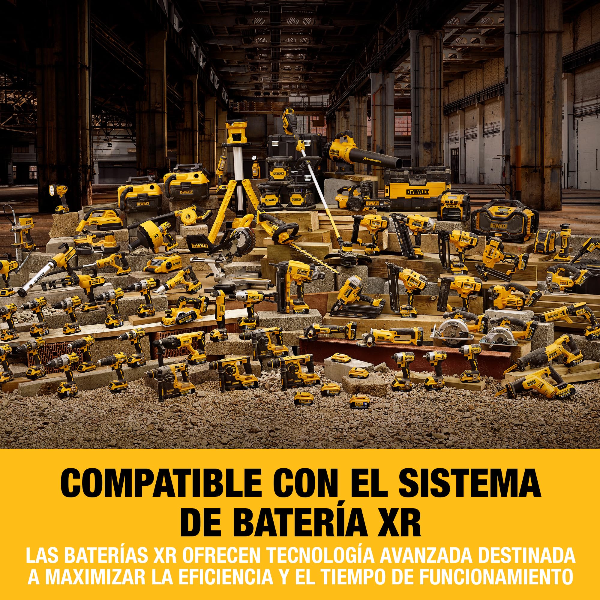DEWALT Taladro atornillador sin escobillas XR 12V con 2 baterías XR Li-Ion de 2 Ah y cargador + maletín TSTAK, DCD701D2-QW